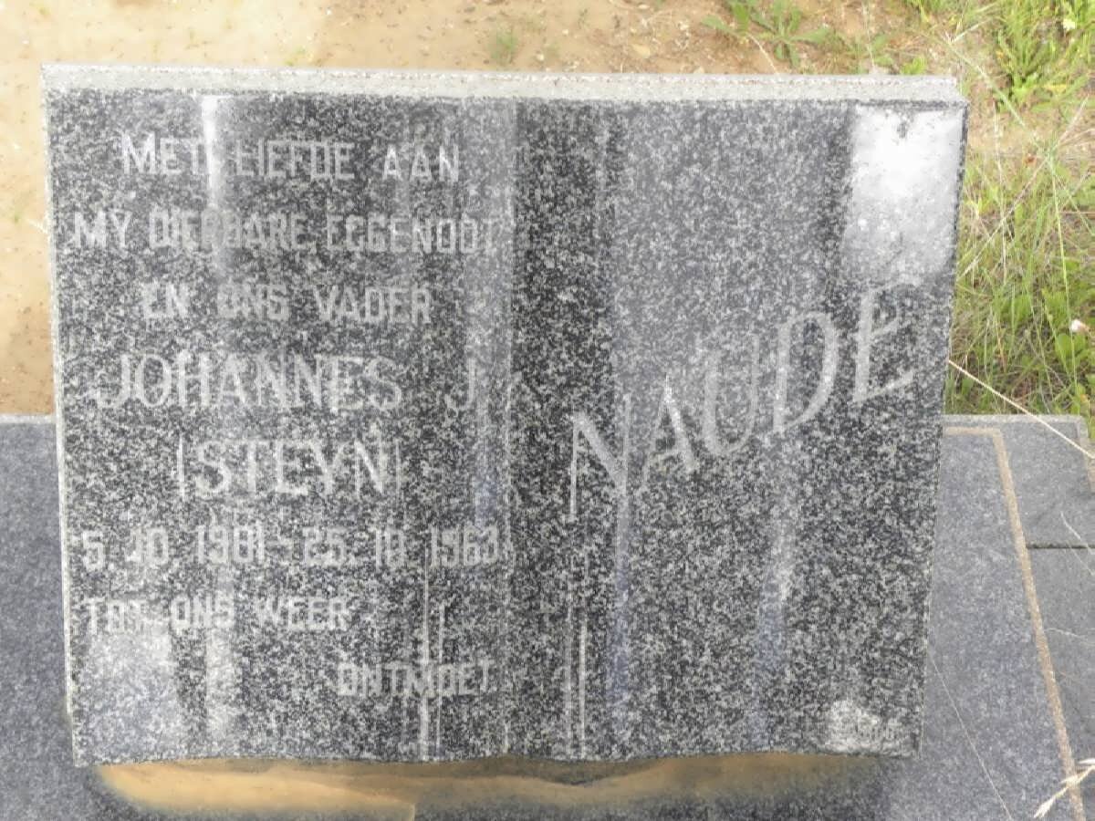 NAUDE Johannes J. 1901-1963