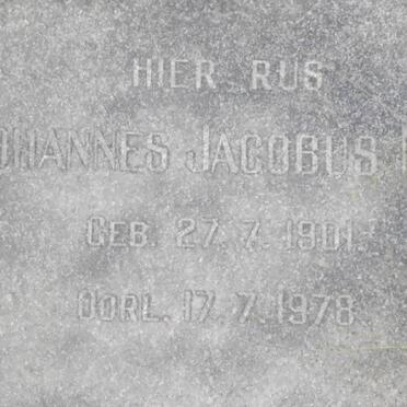 NEL Johannes Jacobus 1901-1978