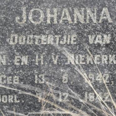 NIEKERK Johanna, van 1942-1942