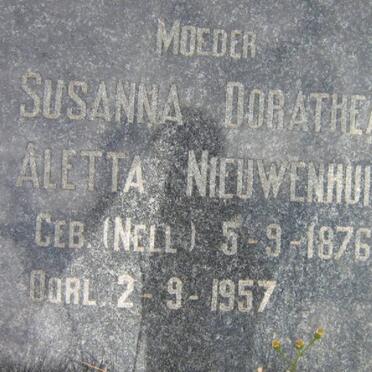 NIEUWENHUIS Johannes Jacobus 1868-1957 &amp; Susanna Dorathea Aletta NELL 1876-1957