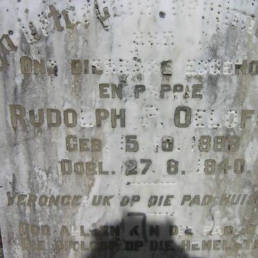 OELOFSE Rudolph P. 1888-1940