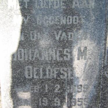 OELOFSE Johannes M. 1899-1959