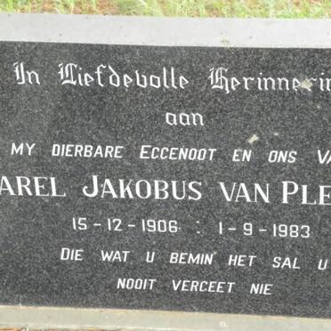 PLETZEN Carel Jakobus, van 1906-1983