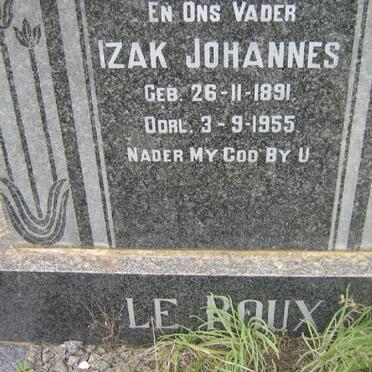 ROUX Izak Johannes, le 1891-1955