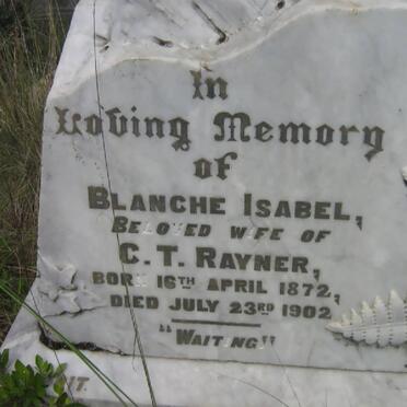 RAYNER Blanche Isabel 1872-1902