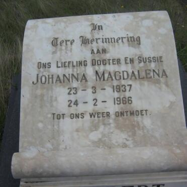 SLABBERT Johanna Magdalena 1937-1966