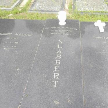 SLABBERT Jacobus Albertus 1914-1978 &amp; Christina LOUW 1910-1985