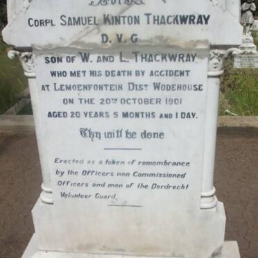 THACKWRAY Samuel Kinton -1901