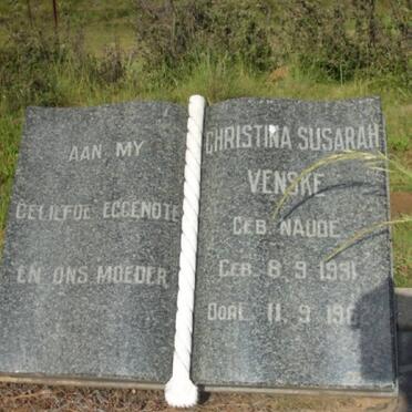 VENSKE Christina Susarah nee NAUDE 1931-1962