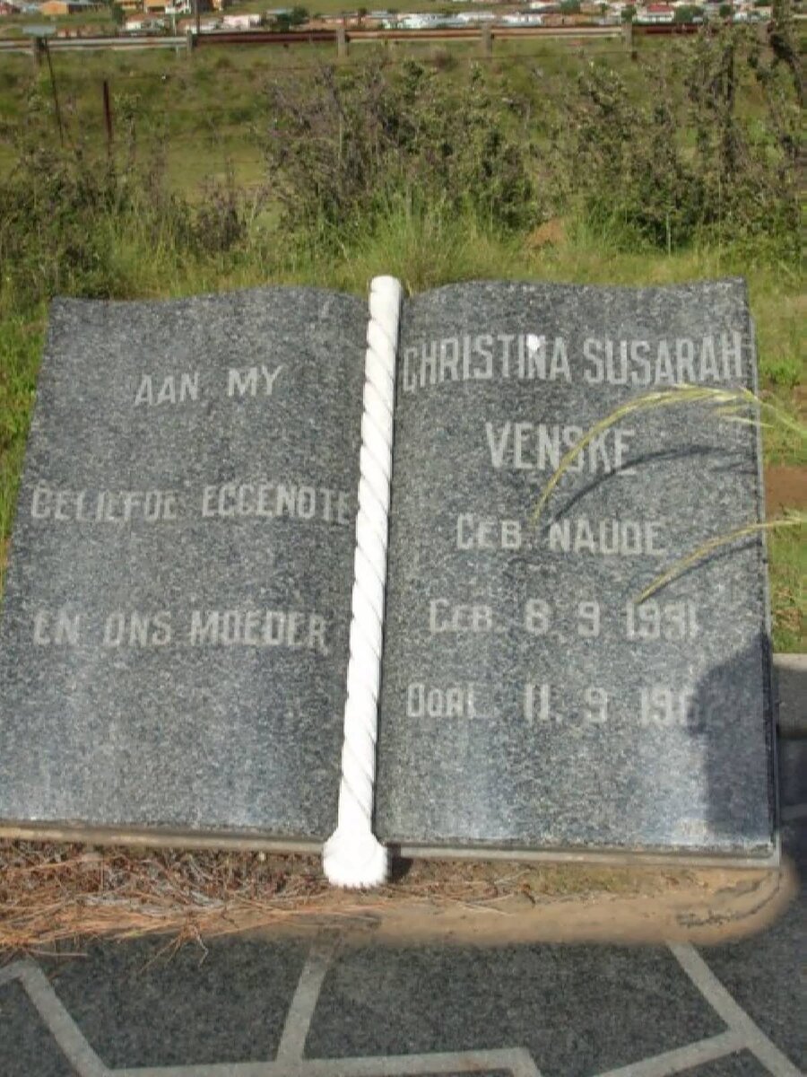 VENSKE Christina Susarah nee NAUDE 1931-1962