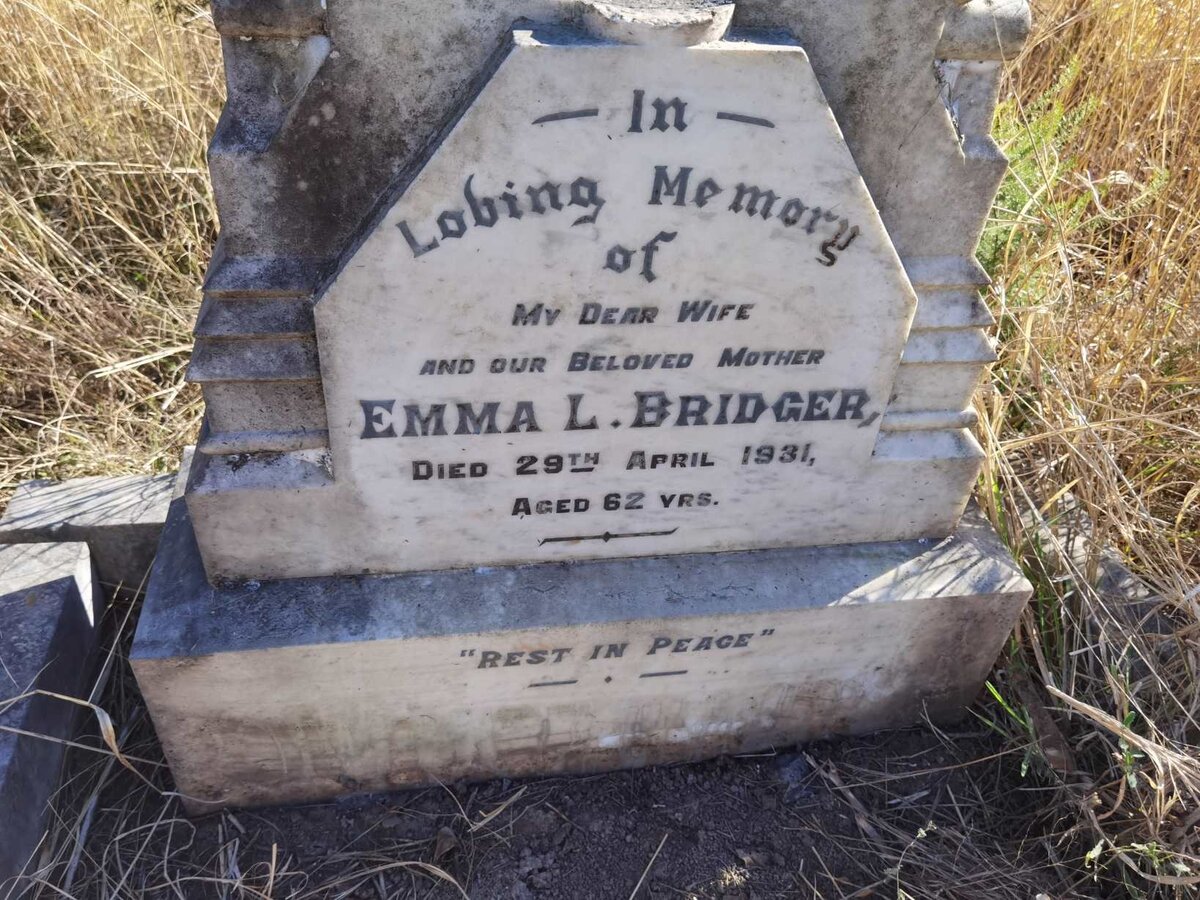 BRIDGER Emma L. -1931