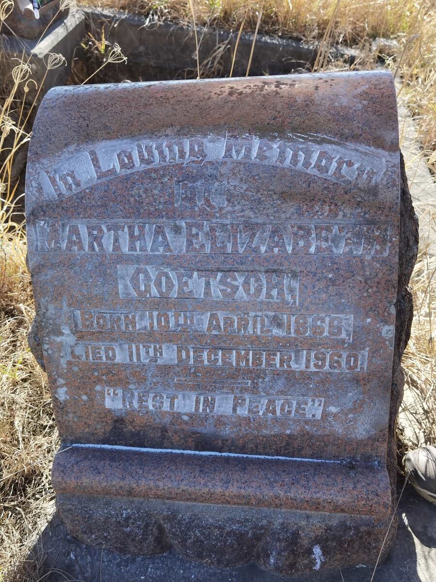 GOETSCH Martha Elizabeth 1866-1960