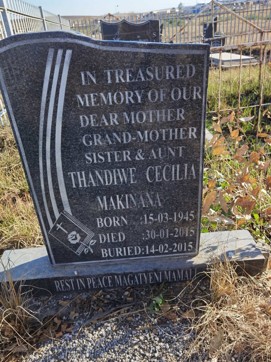 MAKINANA Thandiwe Cecilia 1945-2015