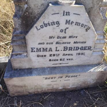 BRIDGER Emma L. -1931