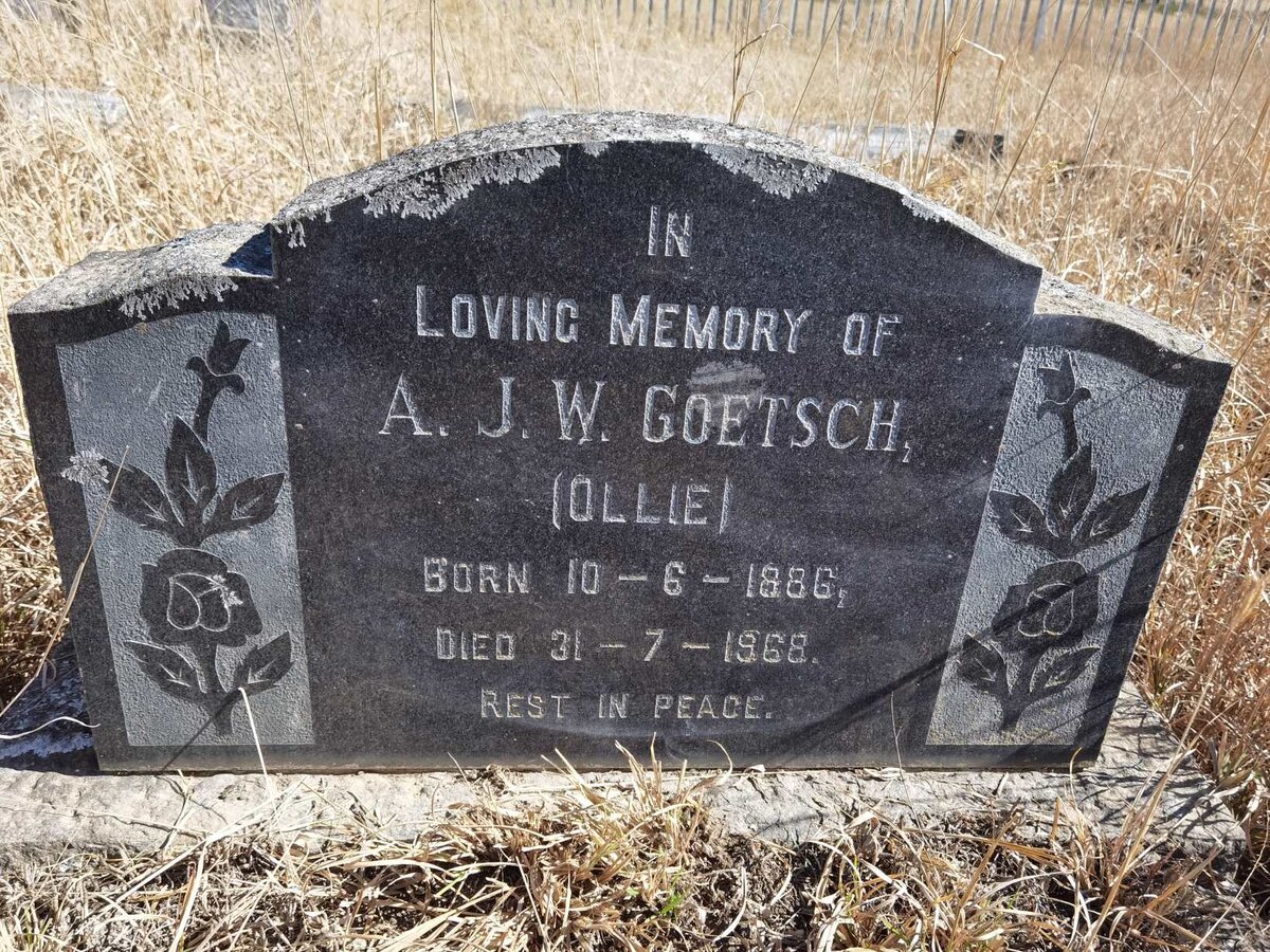 GOETSCH A.J.W. 1886-1968