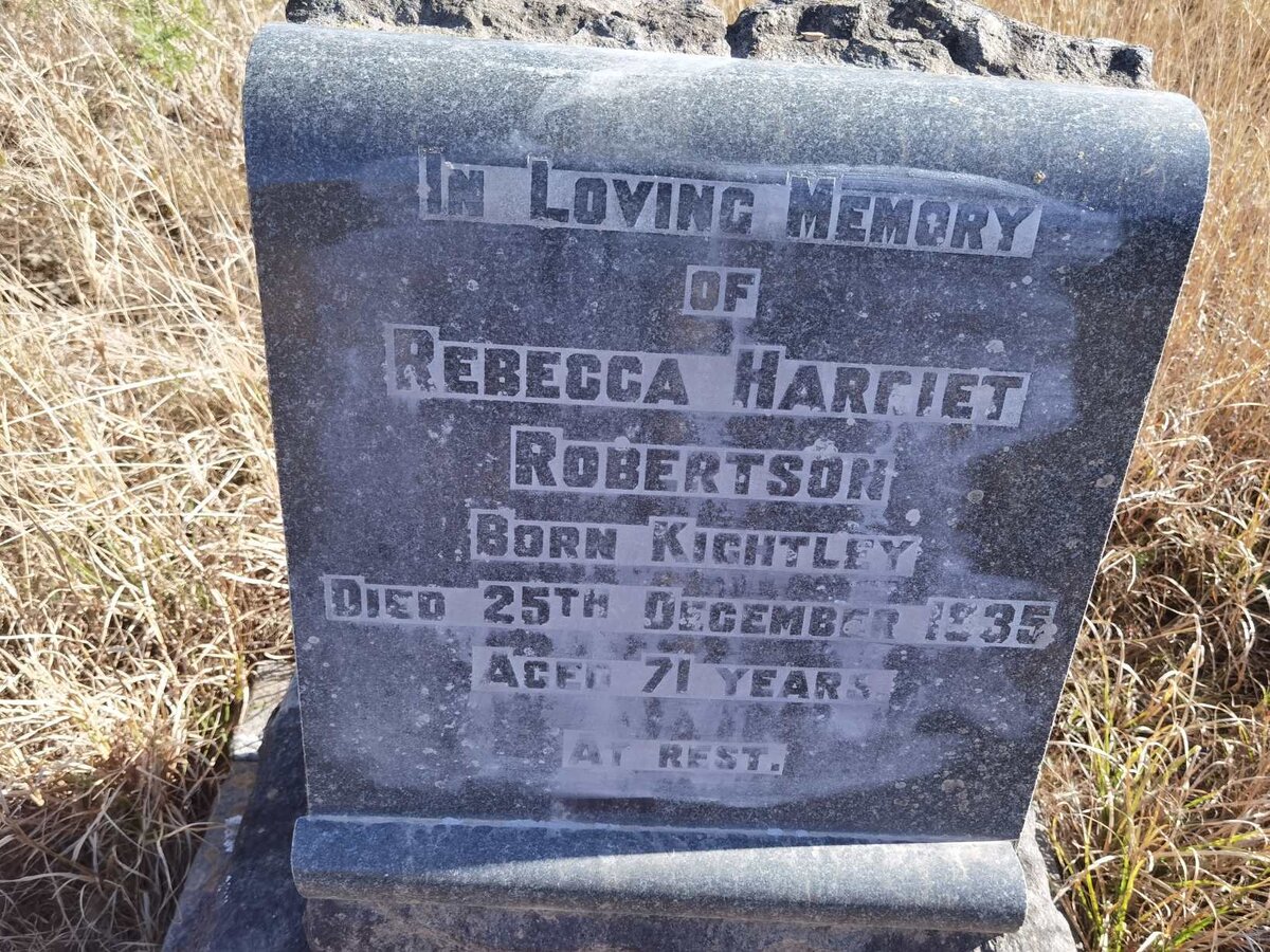 ROBERTSON Rebecca Harriet nee KIGHTLEY -1935