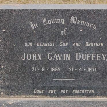 DUFFEY John Gavin 1952-1971