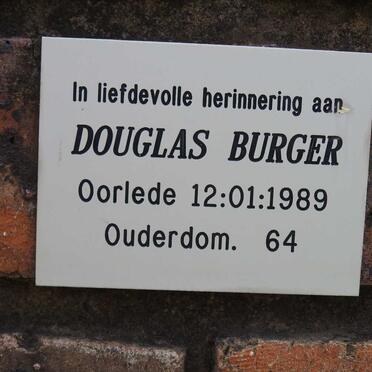 BURGER Douglas -1989