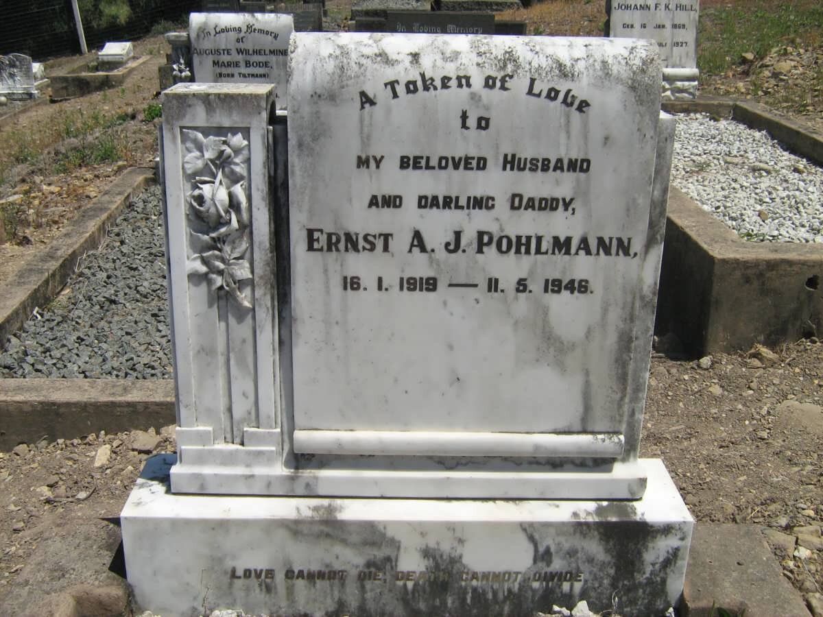 POHLMANN Ernst A.J. 1919-1946