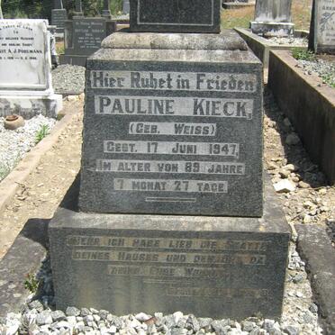 KIECK Pauline nee WEISS -1947