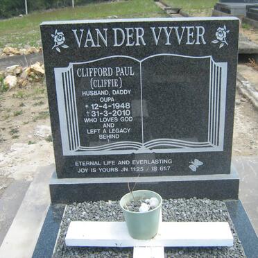 VYVER Clifford Paul, van der 1948-2010