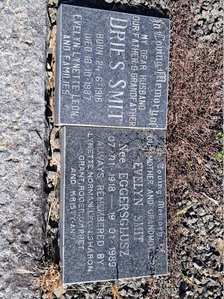 SMIT Dries 1916-1987 &amp; Evelyn EGGERSGLUSZ 1918-1989