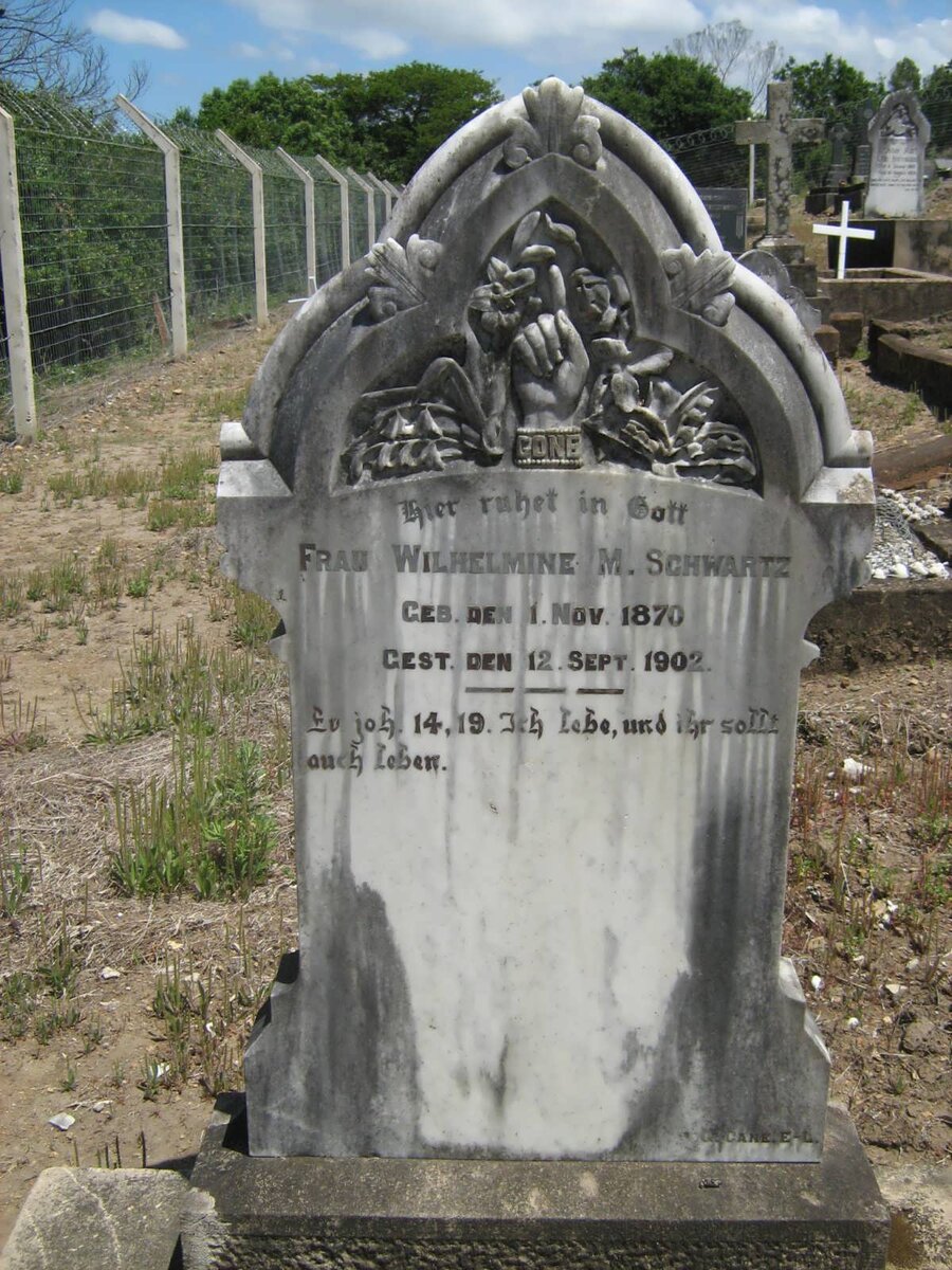 SCHWARTZ Wilhelmine M. 1870-1902