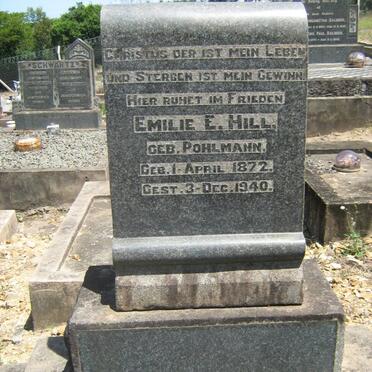 HILL Emilie E. nee POHLMANN 1872-1940