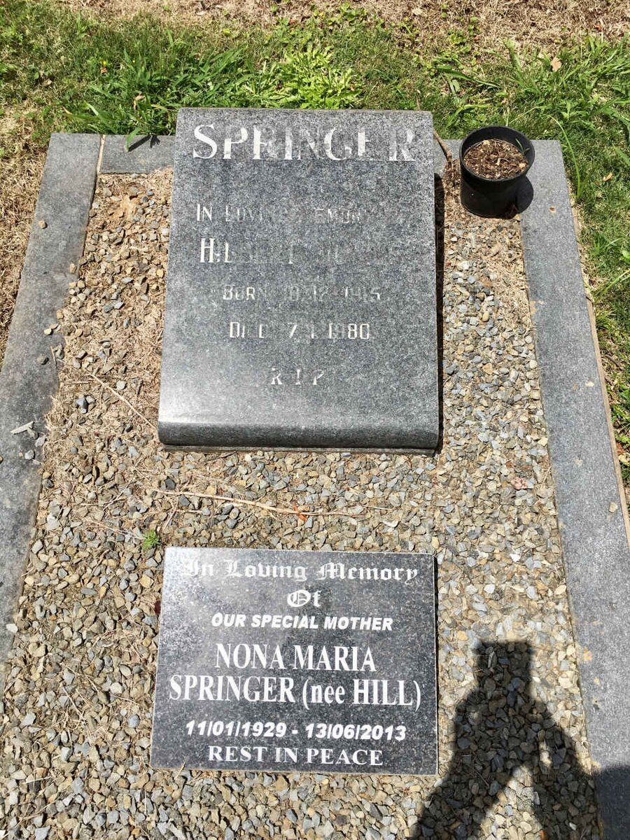 SPRINGER Hilbert Julius 1915-1980 &amp; Nona Maria HILL 1929-2013