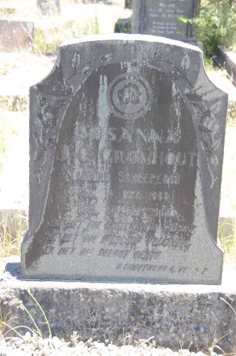 CROMHOUT Susanna J.C. nee SCHEEPERS 1858-1960