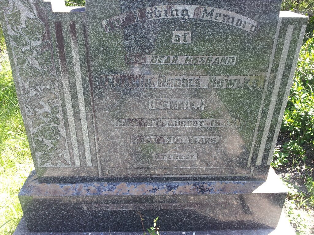 BOWLES Benjamin Rhodes -1945