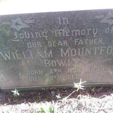 BOWLES William Mountford 1849-1932