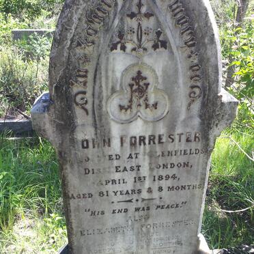 FORRESTER John -1894 &amp; Elizabeth -1897