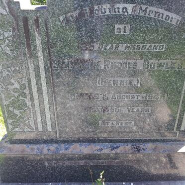 BOWLES Benjamin Rhodes -1945