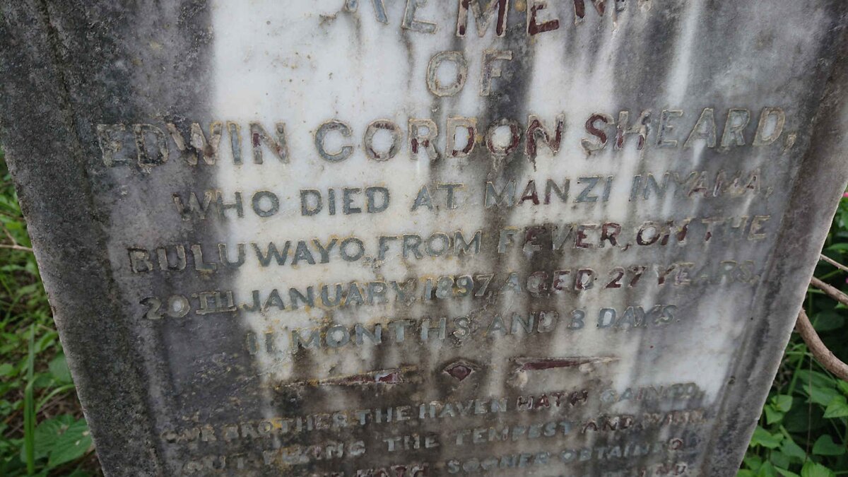 SHEARD Edwin Cordon -1897