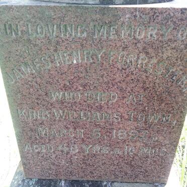 FORRESTER James Henry -1892