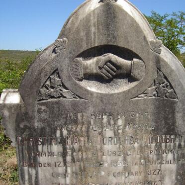 HILDEBRANDT Christine Maria Dorothea nee EGGERSGLUSZ born ROCKMANN 1856-1927