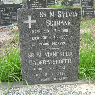 SCHRANK Sylvia 1910-1987 :: DAUFRATSHOFER Manfreda 1903-1987