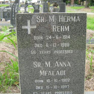 REHM Herma 1914-1998 :: MFALADI Anna 1902-1997