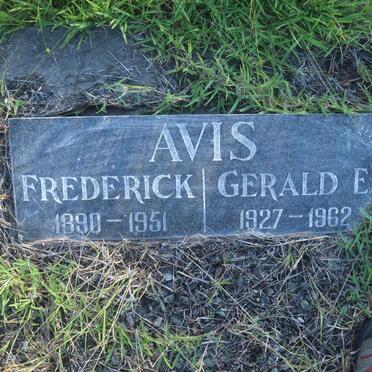 AVIS Frederick 1890-1951 :: AVIS Gerald E. 1927-1962
