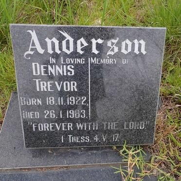 ANDERSON Dennis Trevor 1922-1983