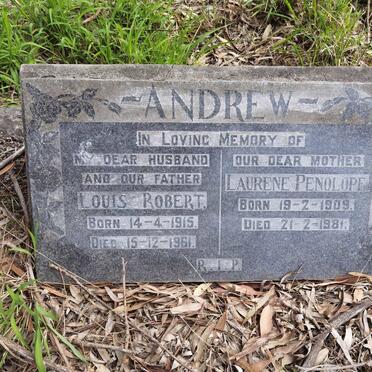 ANDREW Louis Robert 1915-1961 & Laurene Penolope 1909-1981