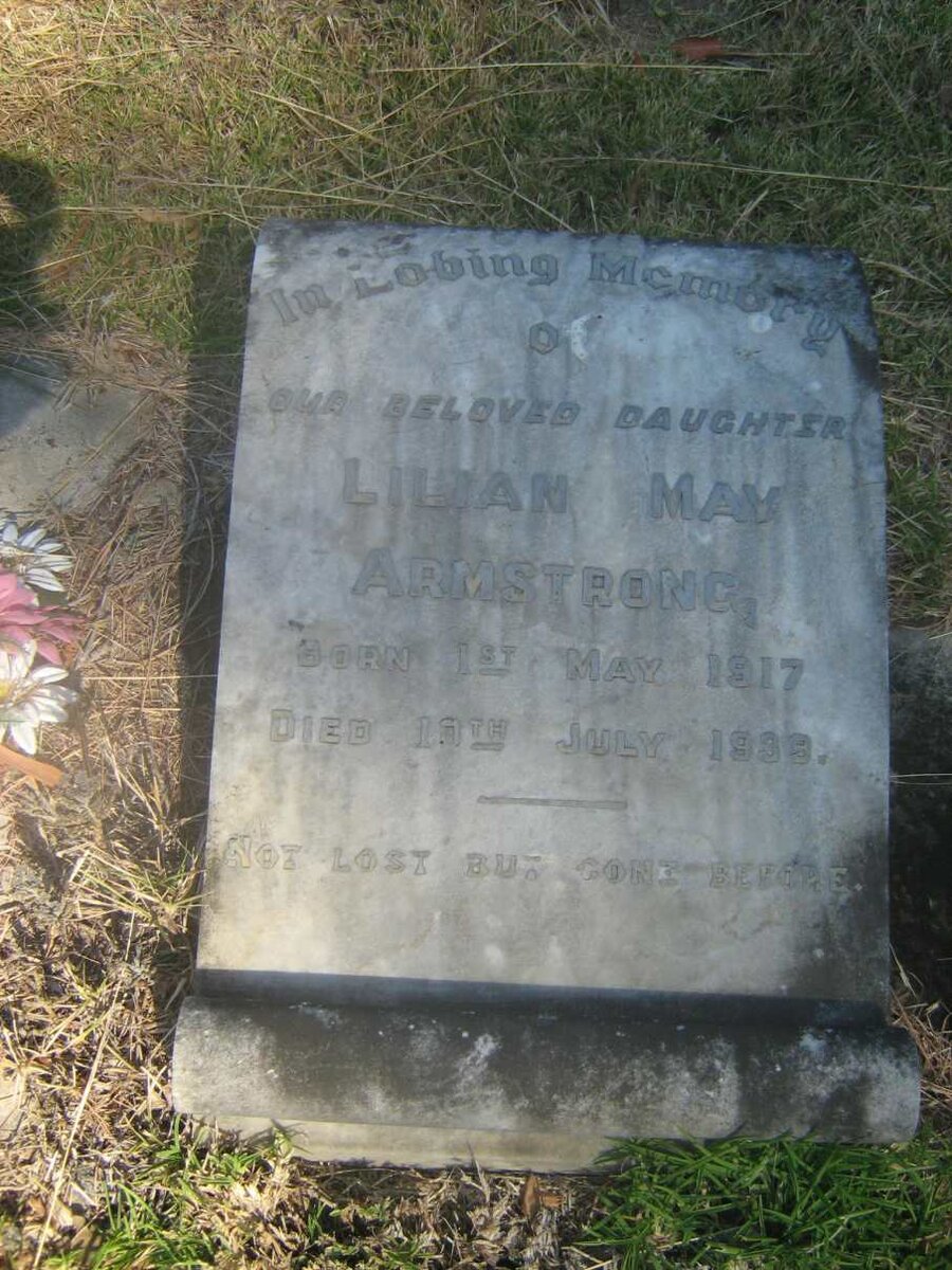 ARMSTRONG Lilian May 1917-1933