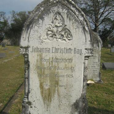 BAY Johanna Christine born JANNIKSON 1847-1925