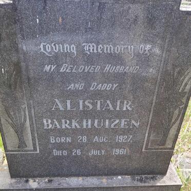 BARKHUIZEN Alistair 1927-1961