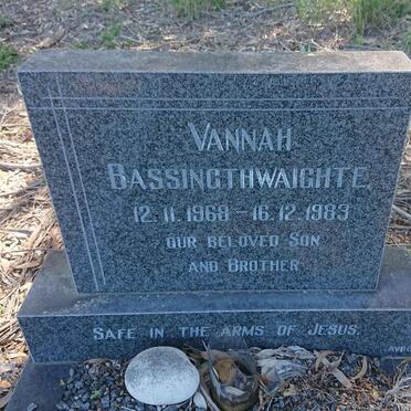 BASSINGTHWAITE Vannah 1968-1983