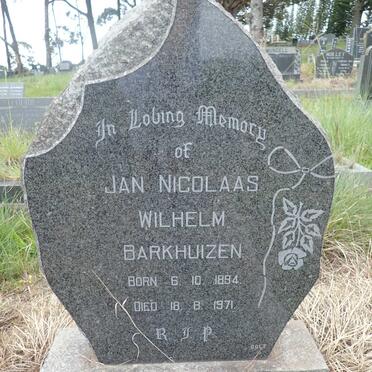 BARKHUIZEN Jan Nicolaas Wilhelm 1894-1971