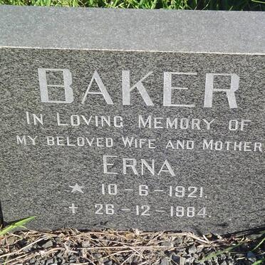 BAKER Erna 1921-1984