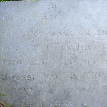 BEZUIDENHOUT Laura Alice -1981