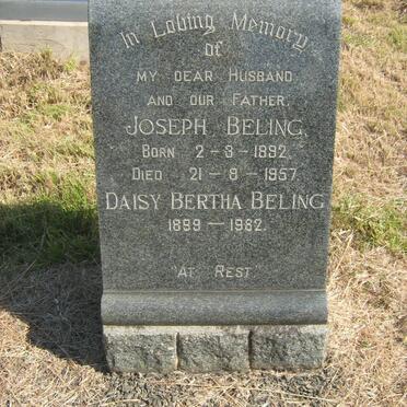 BELING Joseph 1892-1957 &amp; Daisy Bertha 1899-1982